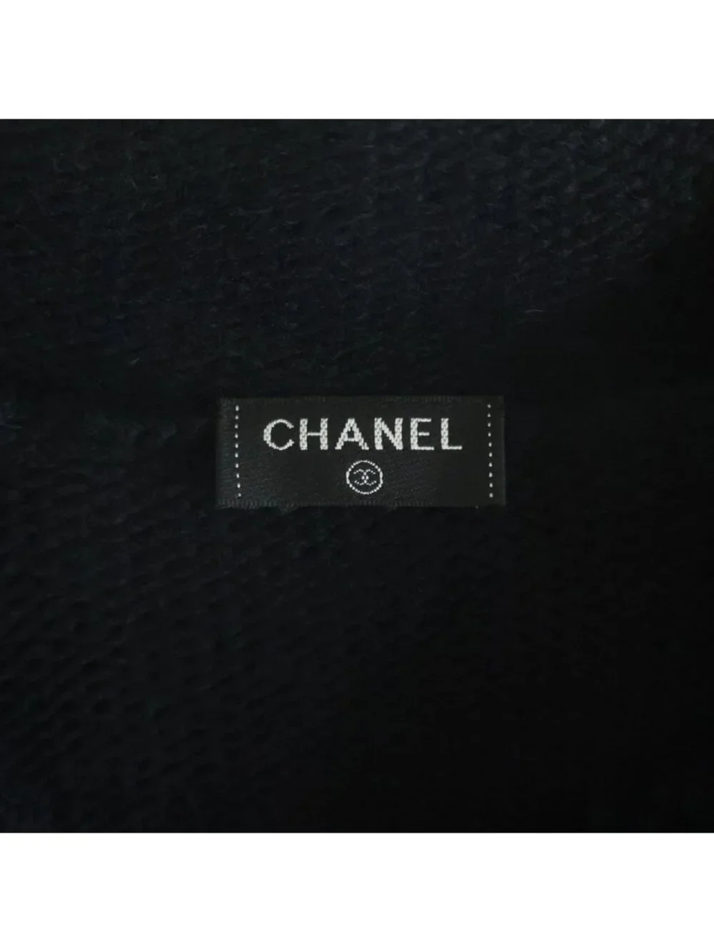 Chanel Boutique Vintage Hoodie CC Logo Button Keyhole Cardigan Fringe Jacket